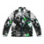 Furry cybernetic puffer jacket featuring a unique animal-inspired design