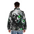 Furry cybernetic puffer jacket featuring a unique animal-inspired design - men back