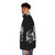 Furry puffer jacket with cute animal designs - men side left