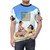 Oversize graphic AOP t-shirt with artboss inspired design - men front