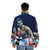 Roberto Duran wearing a puffer jacket with "Hands of Stone" branding - men back