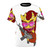 Big Mouth Connie Character T-Shirt with Guns and Weapons