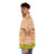Luffy One Piece character in a colorful puffer jacket - men side left