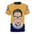 Vibrant yellow t-shirt with a graphic of Ruth Bader Ginsburg, the iconic Supreme Court Justice and feminist trailblazer.