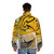 One Piece Rob Lucci Zoan Leopard Puffer Jacket - men back