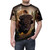 Rustic bison head graphic printed on a t-shirt, perfect for bison lovers and nature enthusiasts - men front