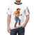 Colorful illustration of a cowboy character on a t-shirt - men front