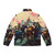Risk of Rain 2 Puffer Jacket featuring the game's logo and characters - Back