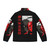 Fullmetal Alchemist puffer jacket with alchemy circle design and anime character graphics - Back