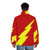 Lightning bolt puffer jacket with superhero-inspired design - men back