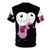 Courage the Cowardly Dog AOP T-shirt featuring the iconic pink dog and his friends - Back