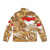 Indonesia puffer jacket featuring Garuda eagle and batik patterns - Back