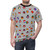 Mockup of a humorous country ball themed t-shirt with a colorful design featuring various national flags and country ball graphics. - men front