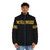 Yellow puffer jacket with Yellowcard band logo - men front