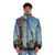 Rip Ride Rockit puffer jacket with roller coaster design - men front