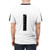 Ruler pattern graphic t-shirt design - men back