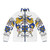 Fuentes Coat of Arms Puffer Jacket featuring the family crest design