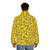 Yellow rubber duck puffer jacket with classic design - men back