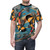 Artistic t-shirt featuring a vibrant koi fish pond design by Karin Taylor - men front