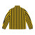 Yellow and black striped puffer jacket - Back