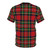 Stylish Scottish tartan plaid print T-shirt - Back