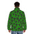 Riddler-inspired DC Comics puffer jacket with bold graphics - men back