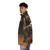 Rick James inspired puffer jacket with retro funk and pop design - men side left