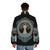 Yggdrasil Tree of Life inspired puffer jacket with Norse mythology and nature-inspired symbols - men back