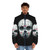 Friday the 13th-inspired puffer jacket with Jason Voorhees illustration - men front