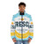 Fresca puffer jacket with pop art design - men front