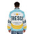 Fresca puffer jacket with pop art design - men back