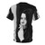 Retro graphic all-over print t-shirt featuring a smoker design inspired by the iconic singer Janis Joplin - Back