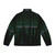 A puffer jacket with a matrix-inspired "free your mind" design and digital rain pattern - Back
