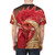 Vibrant rooster and chicken design on a t-shirt for poultry enthusiasts - men back