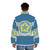 Free Planets Alliance sci-fi puffer jacket with iconic anime design - men back