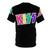 Colorful, artistic interpretation of the iconic Kiss band logo on a high-quality t-shirt - Back