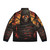 Dark 'Writhing Darkness' puffer jacket with spooky mummy design - Back