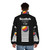 Retro Vaporwave VHS Tape Puffer Jacket - men back