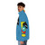Freakazoid puffer jacket, a nostalgic 90s cartoon superhero design - men side left