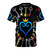 Keyblade and heart-inspired design on a high-quality t-shirt for Kingdom Hearts fans