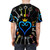 Keyblade and heart-inspired design on a high-quality t-shirt for Kingdom Hearts fans - men back