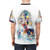 Stylized t-shirt design featuring characters from the popular Kingdom Hearts video game franchise - men back