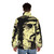 Frank Zappa drawing printed puffer jacket with vintage art - men back