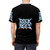 Metallic heavy metal and classic rock inspired t-shirt design - men back