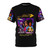 Cosmic all-over print t-shirt featuring the logo and imagery of the iconic rock band Thin Lizzy