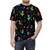 Edgy rock bunny pattern design on all-over-print t-shirt - men front