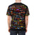 Classic rock band vintage style graphic t-shirt - men back
