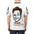 Conan O'Brien inspired All Over Print t-shirt featuring his distinctive eyebrows and "Team Coco" branding - men back
