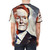 Conan O'Brien inspired graphic t-shirt featuring a bold, colorful paint splatter design - men back