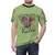 Colorful all-over-print t-shirt with the message "Kindness Rules" - men front